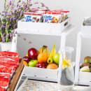 Tablecraft 11795 2 Tier Grab & Go Frame for Half Size Gastronorm Crates - 15 1/4" x 15 1/4", Steel, White thumbnail 7