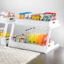 Tablecraft 11796 2 Tier Grab & Go Frame for Half Size Gastronorm Crates - 23 1/2" x 17 3/4", Steel, White thumbnail 6