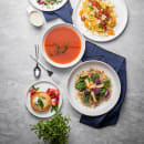 Tablecraft 11803 7 1/2" Round Terra Collection™ Plate - Melamine, White thumbnail 6