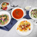 Tablecraft 11805 11" Round Terra Collection™ Plate - Melamine, White thumbnail 6