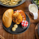 Tablecraft 11808 7 1/2" Round Terra Collection™ Plate - Melamine, Gray thumbnail 5