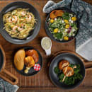 Tablecraft 11808 7 1/2" Round Terra Collection™ Plate - Melamine, Gray thumbnail 6