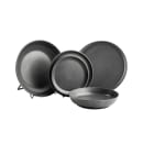 Tablecraft 11809 9" Round Terra Collection™ Plate - Melamine, Gray thumbnail 3