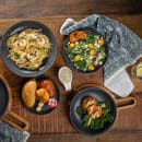 Tablecraft 11809 9" Round Terra Collection™ Plate - Melamine, Gray thumbnail 7