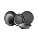 Tablecraft 11810 11" Round Terra Collection™ Plate - Melamine, Gray thumbnail 3