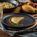 Tablecraft 11810 11" Round Terra Collection™ Plate - Melamine, Gray thumbnail 5