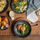 Tablecraft 11811 24 oz Round Melamine Serving Bowl, Gray thumbnail 6