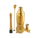 Tablecraft 11813 24 oz Stainless Bar Cocktail Shaker Set, Gold thumbnail 2