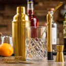 Tablecraft 11813 24 oz Stainless Bar Cocktail Shaker Set, Gold thumbnail 4