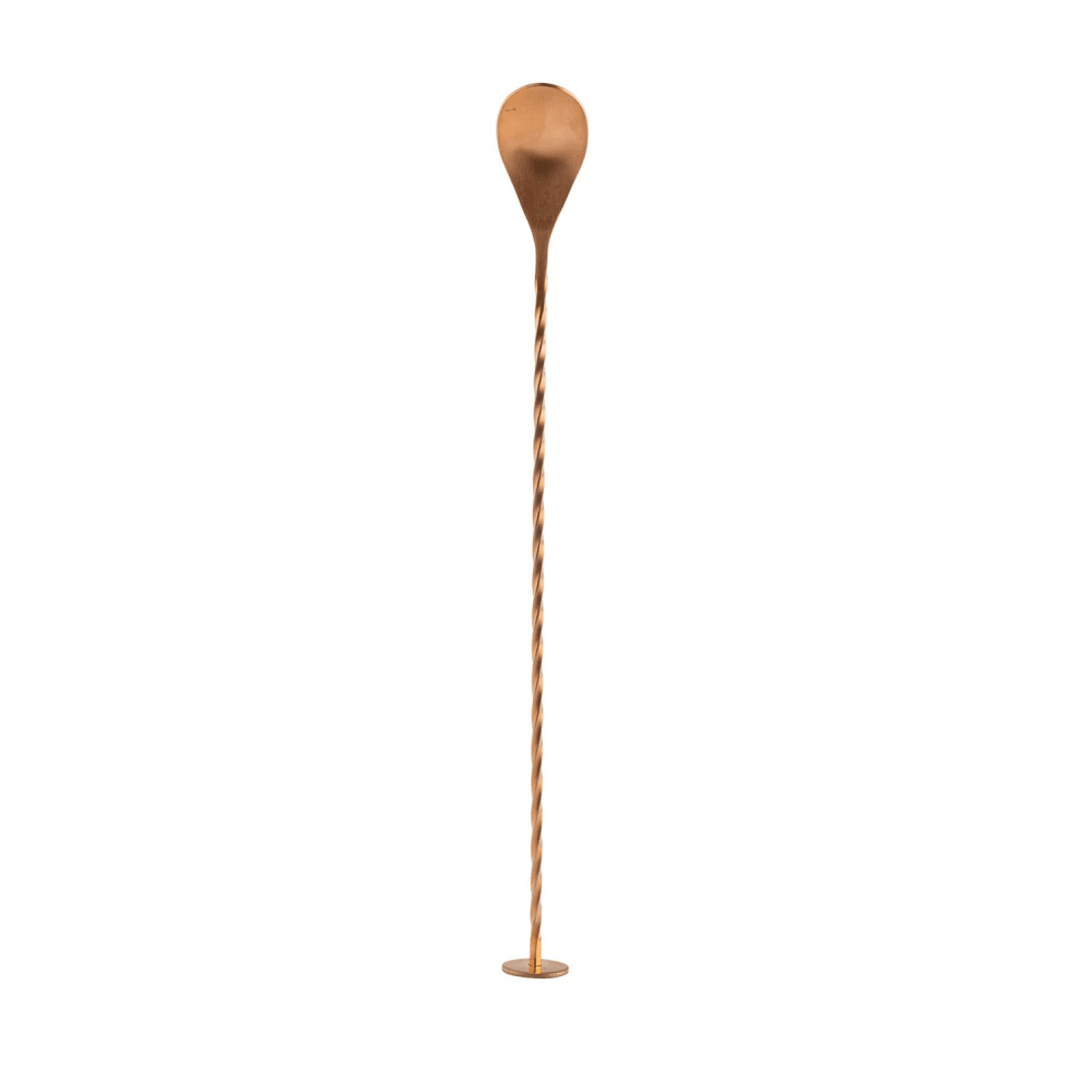 Tablecraft 11821 11" Bar Spoon w/ Muddler End, Bronze