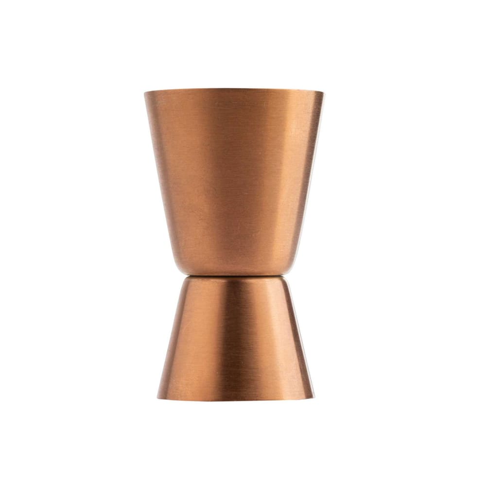 Tablecraft 11822 Double Jigger - 1/2 oz & 1 oz, Stainless Steel, Bronze