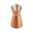 Tablecraft 11822 Double Jigger - 1/2 oz & 1 oz, Stainless Steel, Bronze thumbnail 2