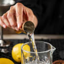 Tablecraft 11822 Double Jigger - 1/2 oz & 1 oz, Stainless Steel, Bronze thumbnail 6