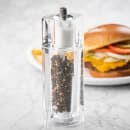 Tablecraft 11832 7 1/2"H Salt & Pepper Mill Set - Acrylic, Clear thumbnail 4