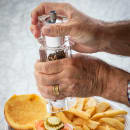 Tablecraft 11832 7 1/2"H Salt & Pepper Mill Set - Acrylic, Clear thumbnail 6