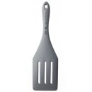 Tablecraft 11836 10 3/8" Slotted Spatula - Silicone, Gray thumbnail 2
