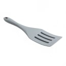 Tablecraft 11836 10 3/8" Slotted Spatula - Silicone, Gray thumbnail 3