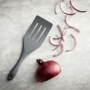 Tablecraft 11836 10 3/8" Slotted Spatula - Silicone, Gray thumbnail 6