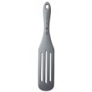 Tablecraft 11838 10 3/8" Slotted Spatula - Silicone, Gray thumbnail 2