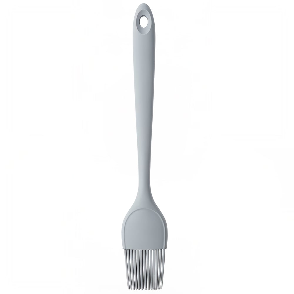 Tablecraft 11842 10 3/4" Basting Brush - Silicone, Gray
