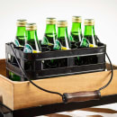 Tablecraft 11847 (6) Compartment Squeeze Bottle Holder - Steel, Black thumbnail 6