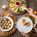 Tablecraft 11862 7 1/2" Round Terra Collection™ Plate - Melamine, White thumbnail 8