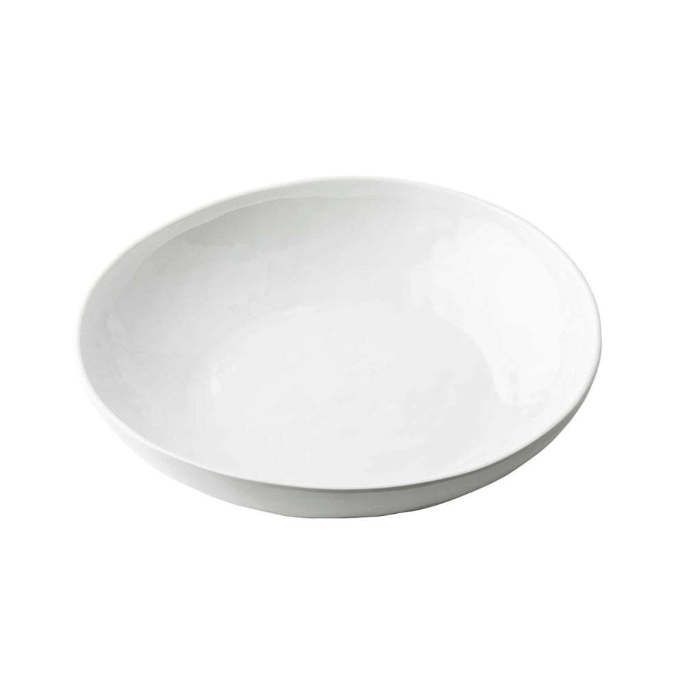Tablecraft 11866 48 oz Round Melamine Serving Bowl, White
