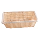 Tablecraft 1187W Handwoven Basket, 10 x 7 1/4 x 2 3/4", Polypropylene Cord thumbnail 2