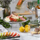 Tablecraft 11885 12 3/4" Round Cake Stand - 5 1/4"H, SAN, Clear thumbnail 6