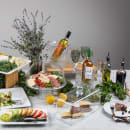 Tablecraft 11885 12 3/4" Round Cake Stand - 5 1/4"H, SAN, Clear thumbnail 7