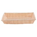 Tablecraft 1189W Handwoven Basket, 16 x 11 1/4 x 3", Polypropylene Cord, Natural thumbnail 3