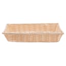 Tablecraft 1192W Handwoven Basket, 18 x 12 1/2 x 3", Polypropylene Cord, Natural thumbnail 2