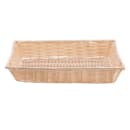 Tablecraft 1192W Handwoven Basket, 18 x 12 1/2 x 3", Polypropylene Cord, Natural thumbnail 3