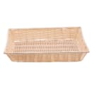 Tablecraft 1192W Handwoven Basket, 18 x 12 1/2 x 3", Polypropylene Cord, Natural thumbnail 4