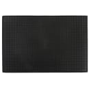 Tablecraft 1218BK Rectangular Bar Mat - 18" x 12", Rubber, Black thumbnail 4