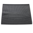 Tablecraft 1218BK Rectangular Bar Mat - 18" x 12", Rubber, Black thumbnail 5