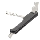 Tablecraft 1226 Waiter's Corkscrew w/ Foil Cutter & Bottle Cap Opener, Black thumbnail 4