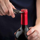 Tablecraft 1226 Waiter's Corkscrew w/ Foil Cutter & Bottle Cap Opener, Black thumbnail 9