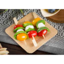 Tablecraft 123456 5" Square Disposable Plate, Bamboo thumbnail 4