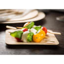 Tablecraft 123456 5" Square Disposable Plate, Bamboo thumbnail 5