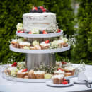 Tablecraft 123517W 14" Round Europa Collection™ Serving Platter - Melamine, White thumbnail 3