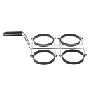 Tablecraft 1240 4 Egg Ring w/ Chrome Plated Finish, Four 4 x 5/8" Egg Rings thumbnail 4