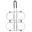 Tablecraft 1240 4 Egg Ring w/ Chrome Plated Finish, Four 4 x 5/8" Egg Rings thumbnail 5