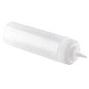 Tablecraft 12463C 24 oz Squeeze Bottle w/ Natural Cone Tip, Polyethylene, Clear thumbnail 3