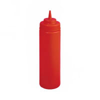 Tablecraft 12463C 24 oz Squeeze Bottle w/ Natural Cone Tip, Polyethylene, Clear thumbnail 7