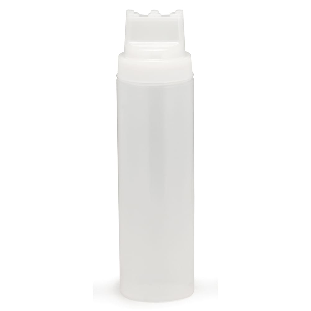 Tablecraft 12463C3 24 oz SelectTop Squeeze Dispenser, Natural, Three Tip Top