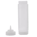 Tablecraft 12463CF 24 oz Dual-Way Squeeze Dispenser, Natural, Cone Tip Top thumbnail 2