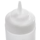 Tablecraft 12463CF 24 oz Dual-Way Squeeze Dispenser, Natural, Cone Tip Top thumbnail 3