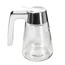 Tablecraft 1271 12 oz Cylindrical Dripcut Server - Glass, Chrome ABS Top thumbnail 2