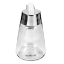Tablecraft 1271 12 oz Cylindrical Dripcut Server - Glass, Chrome ABS Top thumbnail 3